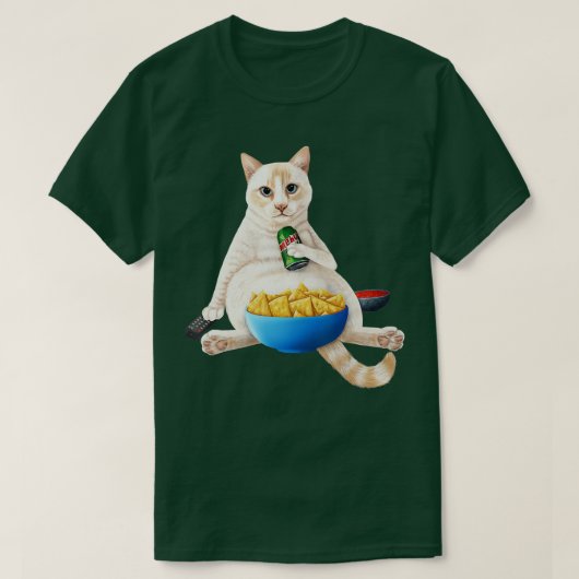 Flammpunkt Siamische weiße Katze mit einer Limonad T-Shirt (Design vorne)