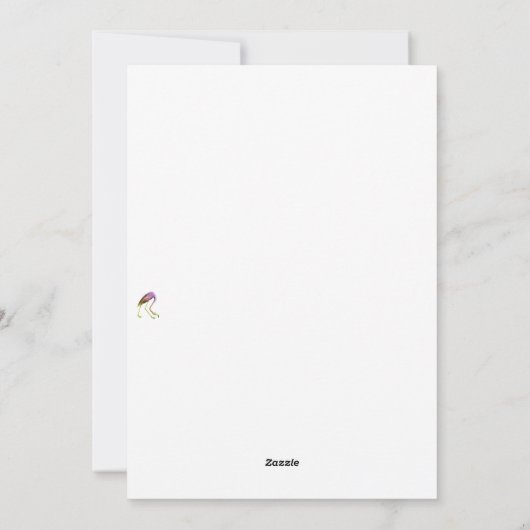 Flammschildkröte Feiertagskarte (Rückseite)