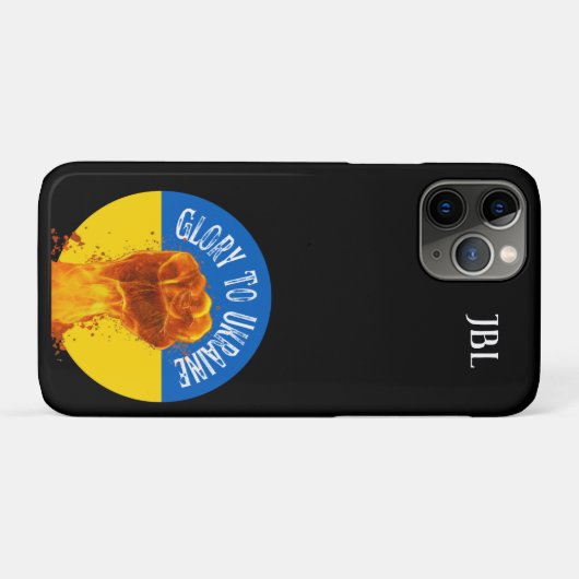 Flammschutzmonogramm für die Ukraine Case-Mate iPhone Hülle (Rückseite (Horizontal))