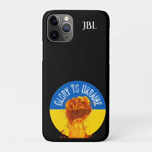 Flammschutzmonogramm für die Ukraine Case-Mate iPhone Hülle (Rückseite)