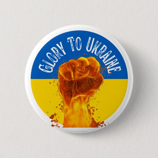 Flammschutzunterstützung für die Fahne in der Ukra Button (Vorderseite)