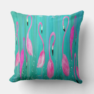 Flamngos tropical home throw pillow kissen