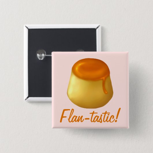 Flan-tastic! Knopf/Button Button (Vorne & Hinten)