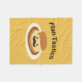 Flan-Tastico! Niedlich Flan Fleecedecke (Vorderseite (Horizontal))