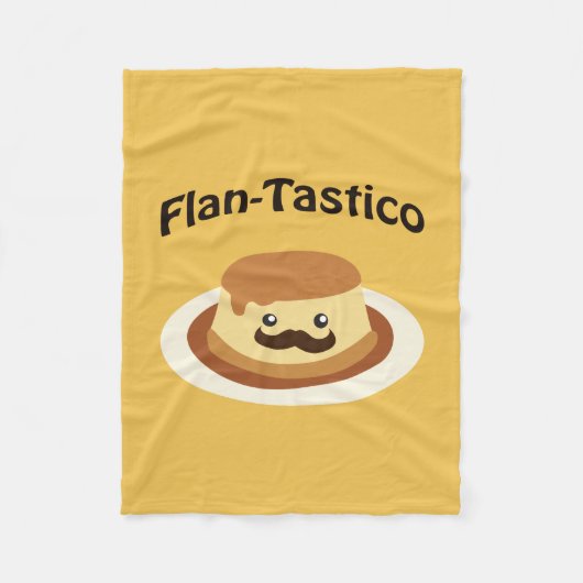Flan-Tastico! Niedlich Flan Fleecedecke (Vorderseite)