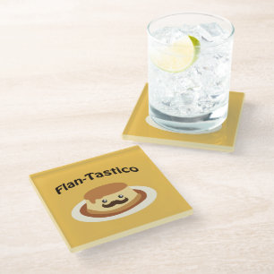 Flan-Tastico! Niedlich Flan Glasuntersetzer