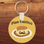 Flan-Tastico! Niedlich Flan Schlüsselanhänger (Vorderseite)