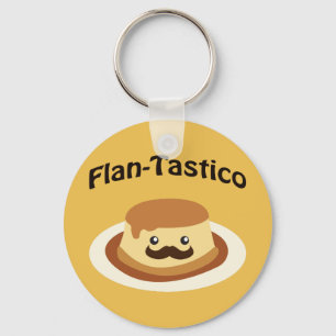 Flan-Tastico! Süßer Flan Schlüsselanhänger