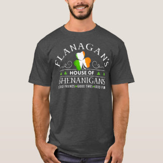 Flanagan House of Shenanigans St Patricks Day T-Shirt