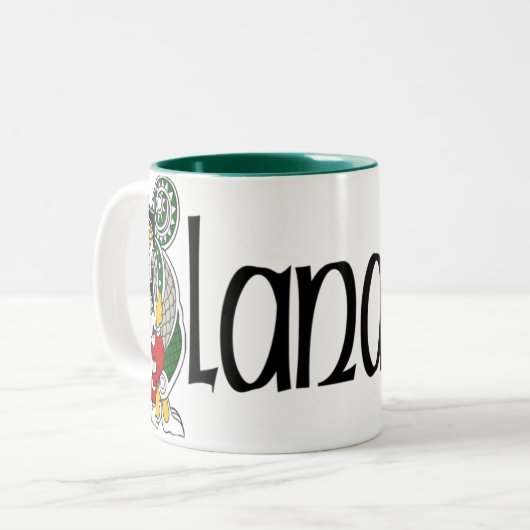 Flanagan keltische Drache-Tasse Zweifarbige Tasse (Vorderseite Links)