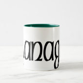 Flanagan keltische Drache-Tasse Zweifarbige Tasse (Mittel)