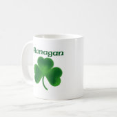 Flanagan Kleeblatt Kaffeetasse (Vorderseite Links)
