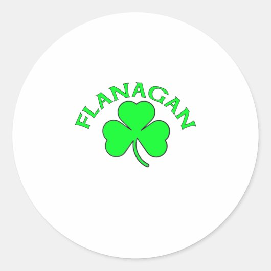 Flanagan Runder Aufkleber (Vorderseite)
