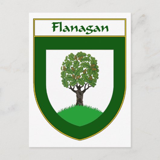 Flanagan-Wappen/Familienwappen Postkarte (Vorderseite)
