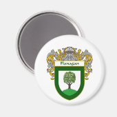 Flanagan-Wappen (gezapft) Magnet (Vorderseite/Rückseite)