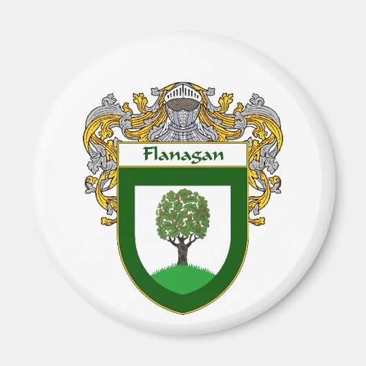 Flanagan-Wappen (gezapft) Magnet (Vorne)