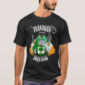 Flanagan-Wappen-Wappen *Ort hinzufügen* T-Shirt (Vorderseite)