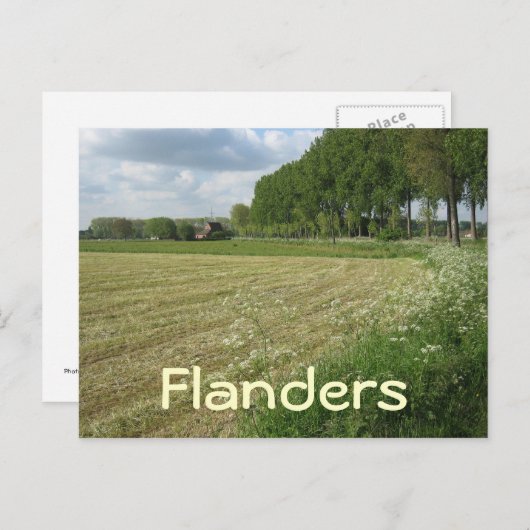 Flandern-Felder Postkarte (Vorne/Hinten)