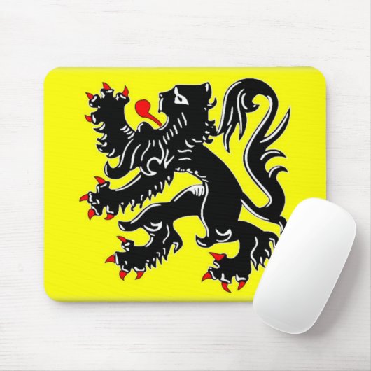 Flandern-Flagge Mousepad (Mit Mouse)
