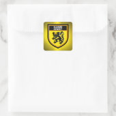 Flandern-Flagge Quadratischer Aufkleber (Tasche)