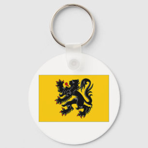 Flandern-Flagge Schlüsselanhänger