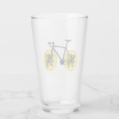 Flandern-Flaggenradfahren Glas (Rückseite)