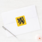 Flandern (Flandern) Quadratischer Aufkleber (Umschlag)