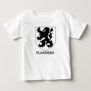 Flandern-Löwe Grafikdesign Kunst Baby T-shirt