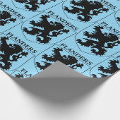 Flandern-Löwe Grafikdesign Kunst Geschenkpapier (Ecke)