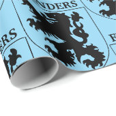 Flandern-Löwe Grafikdesign Kunst Geschenkpapier (Rolleneckpunkt)