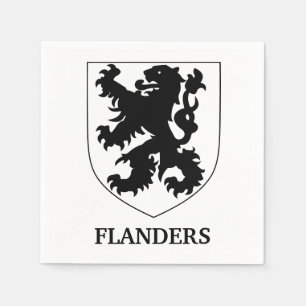 Flandern-Löwe Grafikdesign Kunst Serviette