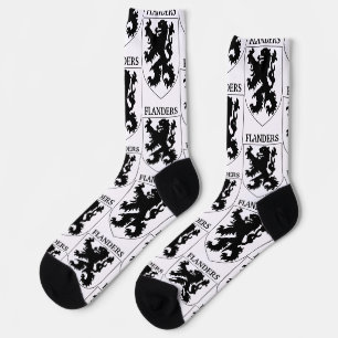Flandern Löwe Grafikdesign Kunst Socken