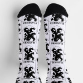 Flandern Löwe Grafikdesign Kunst Socken (Oben)