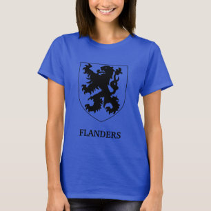 Flandern Löwe Grafikdesign Kunst T-Shirt
