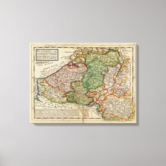 Flandern oder die österreichischen Niederlande Leinwanddruck (Vorderseite)