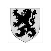 Flandern Wappen Gummistempel (Prägung)