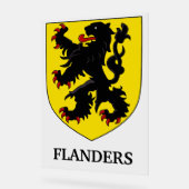Flandern Wappen Heraldischer Löwe Acrylschild (Winkel)