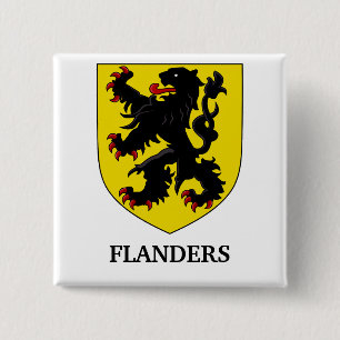 Flandern Wappen Heraldischer Löwe Button