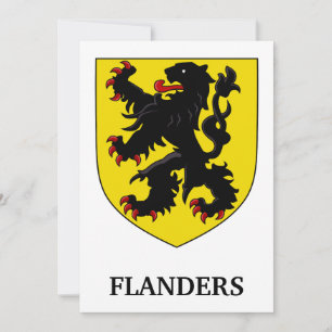 Flandern Wappen Heraldischer Löwe Einladung