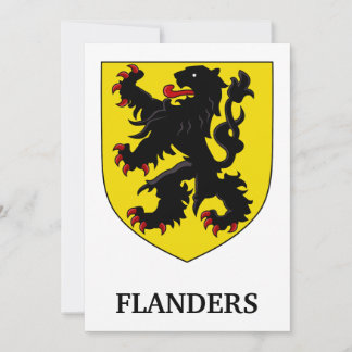 Flandern Wappen Heraldischer Löwe Einladung