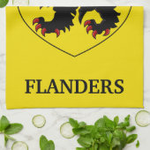 Flandern Wappen Heraldischer Löwe Geschirrtuch (Gefaltet)