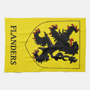 Flandern Wappen Heraldischer Löwe Geschirrtuch