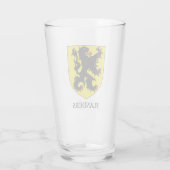Flandern Wappen Heraldischer Löwe Glas (Rückseite)