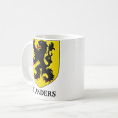 Flandern Wappen Heraldischer Löwe Kaffeetasse (Vorderseite Links)