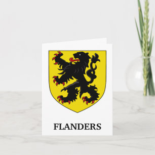 Flandern Wappen Heraldischer Löwe Karte