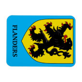 Flandern Wappen Heraldischer Löwe Magnet (Horizontal)