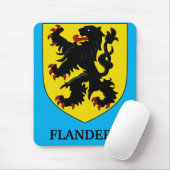 Flandern Wappen Heraldischer Löwe Mousepad (Mit Mouse)