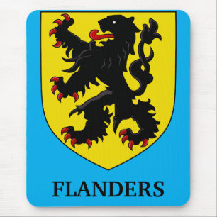 Flandern Wappen Heraldischer Löwe Mousepad