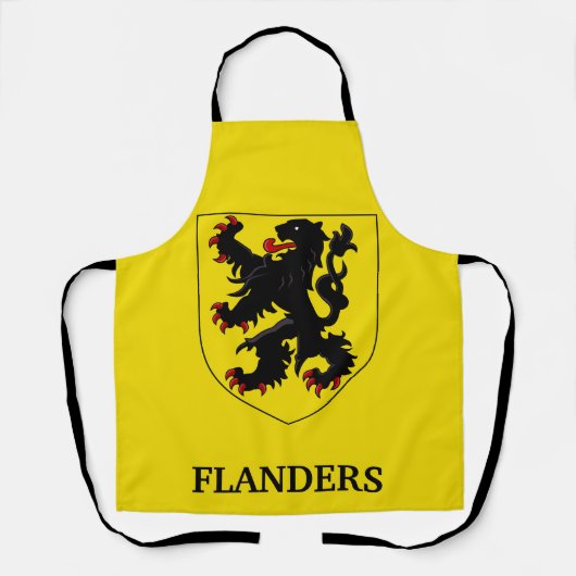Flandern Wappen Heraldischer Löwe Schürze (Vorderseite)