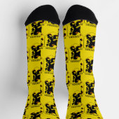 Flandern Wappen Heraldischer Löwe Socken (Oben)